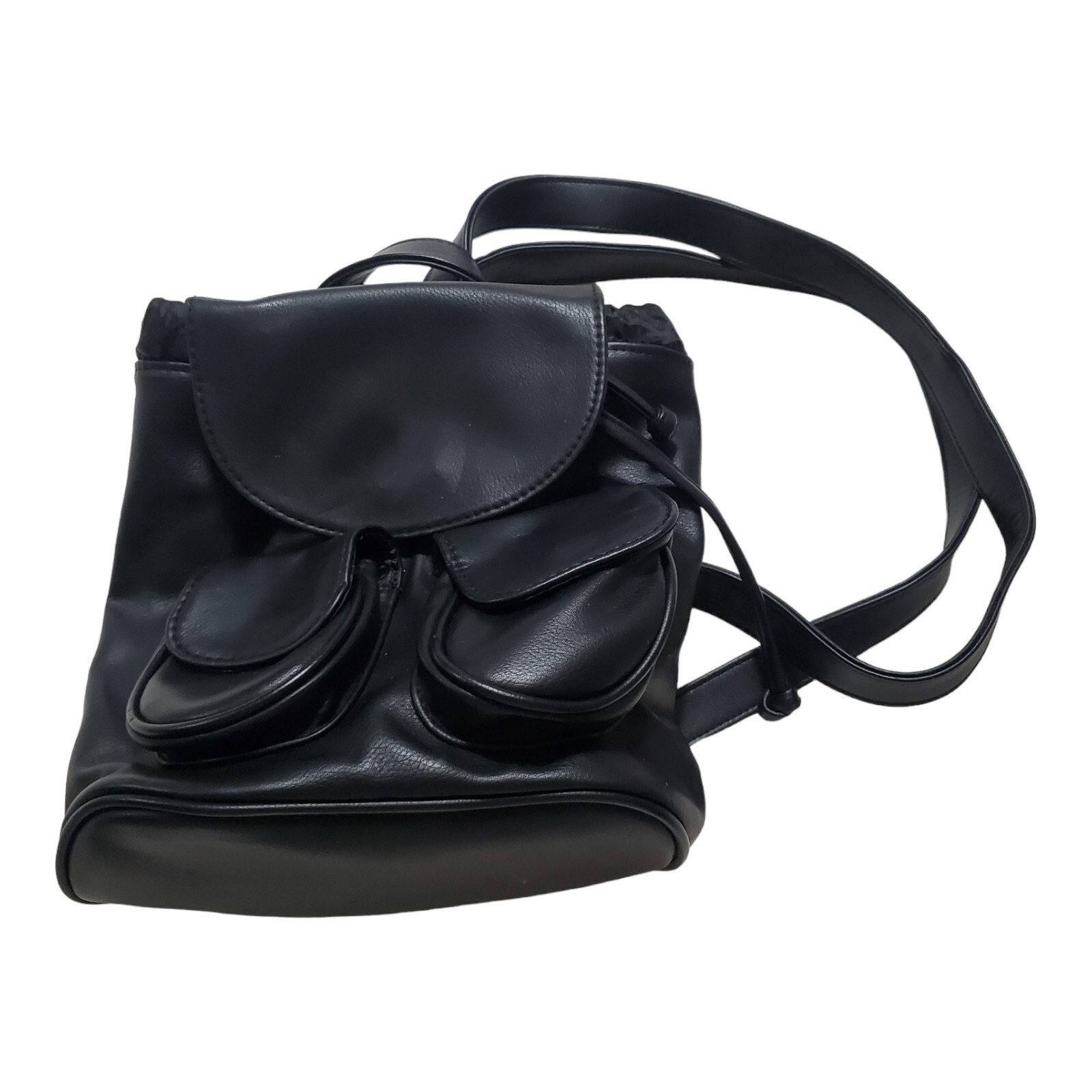 Wild Fable Mini Drawstring Backpack Handbag Black… - image 13