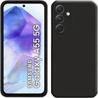 Black silicone case for Samsung A04 A13 A14 A22 A33 A34 A52 A53 A54 A15 A35 A55