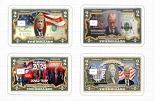 Color Donald Trump $ 2 Bill Credit Debit Card Skin MAGA America Sticker ATM USA