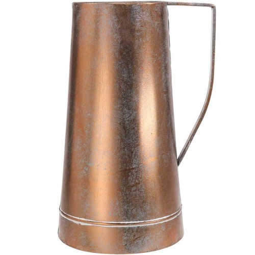 Vintage Deko Vase im Kupfer-Look, Rustikale Deko Kanne für Trockenblumen und - Bild 3 von 4