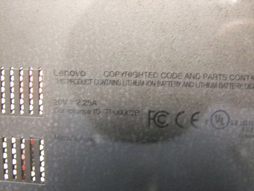 Genuine Lenovo ThinkPad Yoga 12 Bottom Base Case Cover 00HT846 - Picture 2 of 4