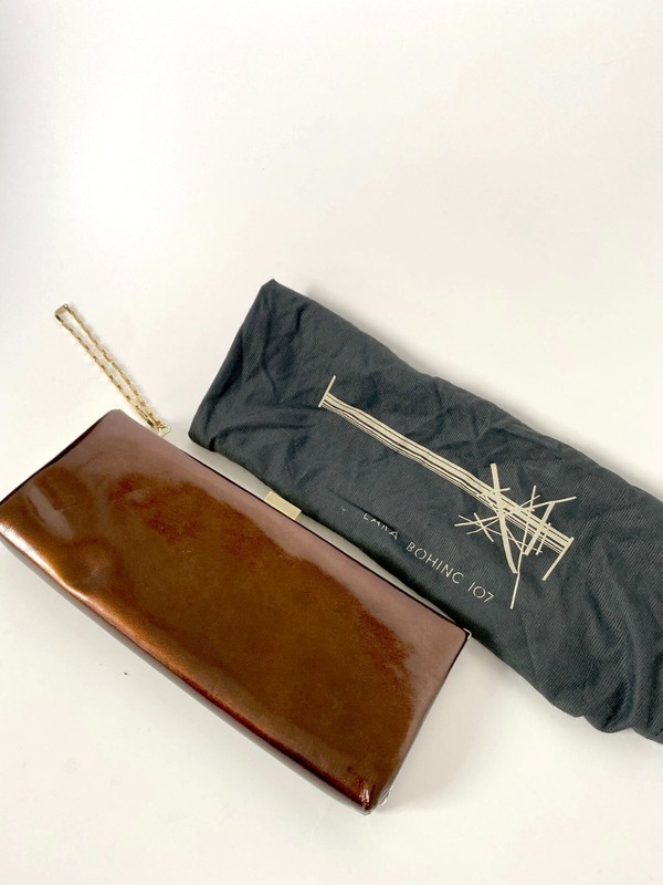 ⭕ 00s Vintage Lara Bohinc 107 London Purse : bag earrings modern  minimalist y2k
