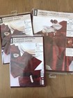 Festive Christmas Claret Red Jacquard Tablecloth & 12 Napkins