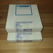 LOT OF 2 BOWERS SURFACE RACEWAY SYSTEL ROUND FIXTURE B3437-A NIB WIREMOLD 