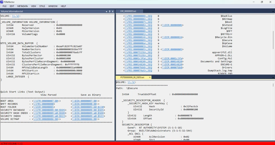 FSReflector para Windows - Análisis forense y recuperación de datos Foto 2 de 3