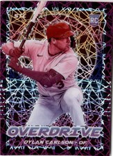 2021 Panini Chronicles #21 Dylan Carlson Overdrive Purple Velocity