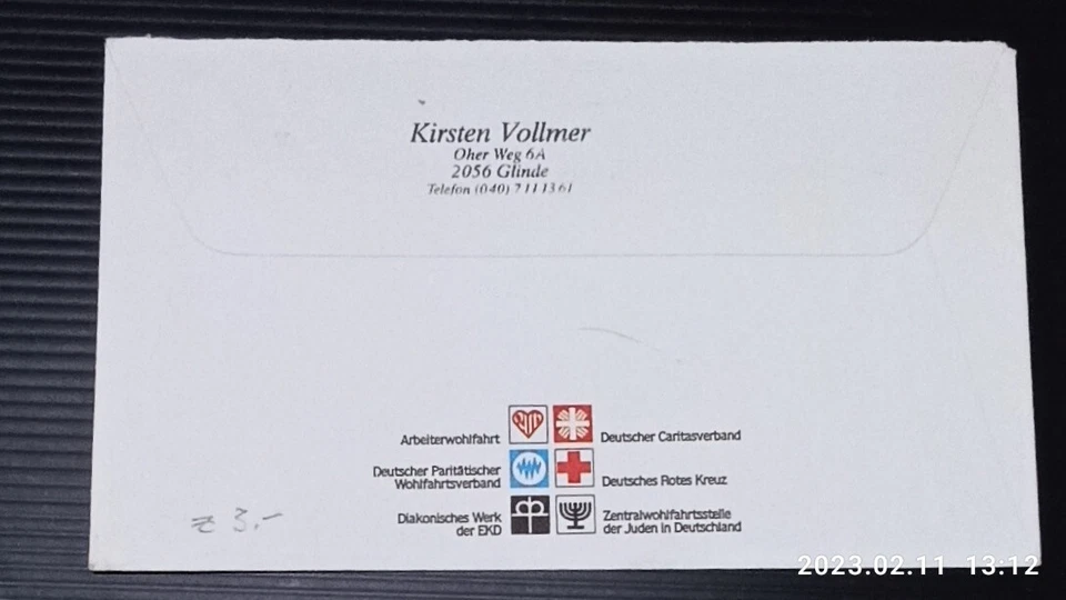 Germany FDC 1988. Used. Very Fine Condition - Image 2 of 2