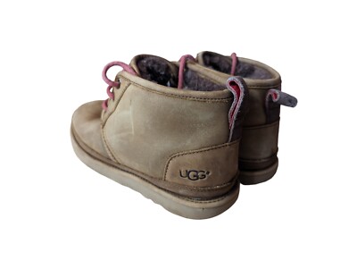 UGG Neumel Grizzly Waterproof Leather Chukka Ankle BOOTS US  display picture 1