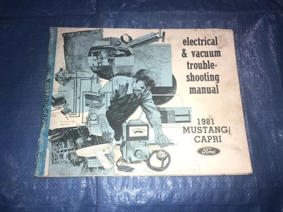 1981 Ford Mustang Mercury Capri Wiring Diagrams Electrical Service Manual