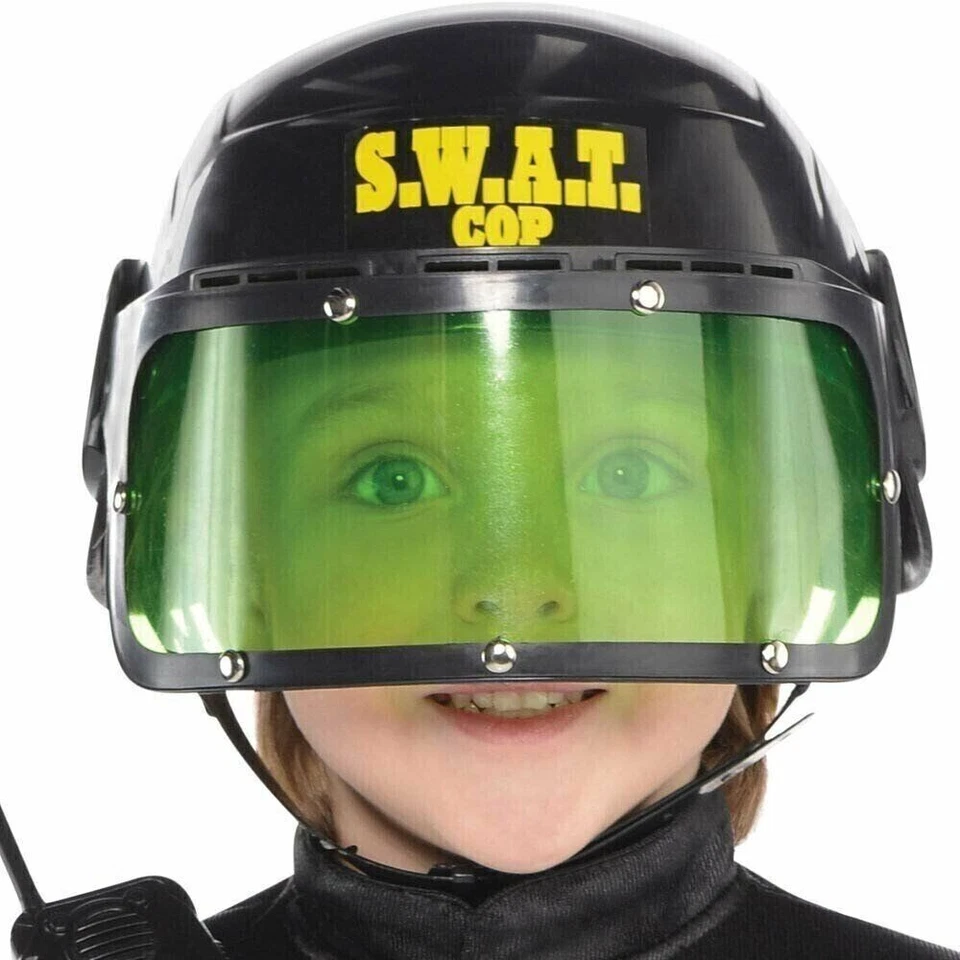 Disfraz de policía Swat de amscan para niños - pequeño (4-6), NEGRO nuevo Foto 2 de 4