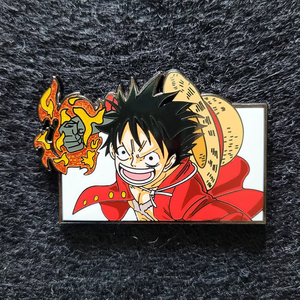 Anime One Piece Pins Monkey D. Luffy Boat Model Metal Enamel Brooch for  Friends Bag Backpack Decoration Badge Jewelry Gifts