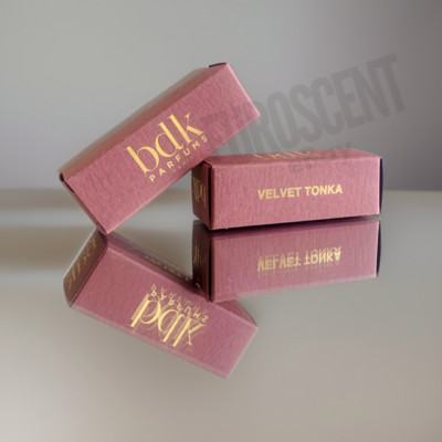 BDK Paris Velvet Tonka Perfume sprayable Perfume Eau de Parfum Samples 2pcs