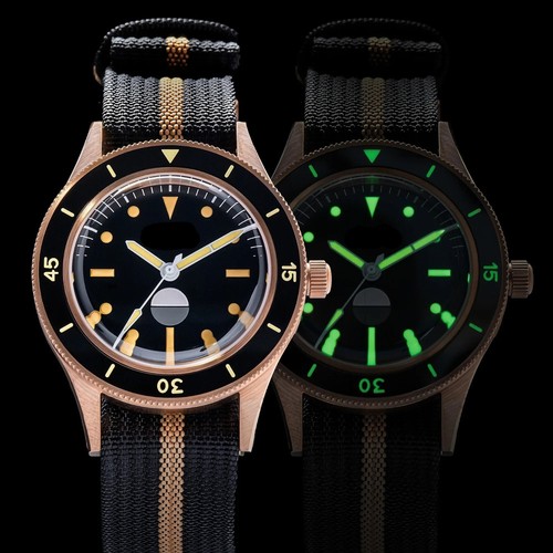 Reloj Automático THORN Fathoms Fifty CUSN8 Bronce NH35 Buzo 200M Higrómetro 40mm - Imagen 23 de 29