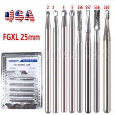 Dental Carbide Bur Round Diamond Bur Long Round Ball Surgical High Speed FG