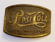 Vintage Pepsi Cola Hits The Spot Belt Buckle