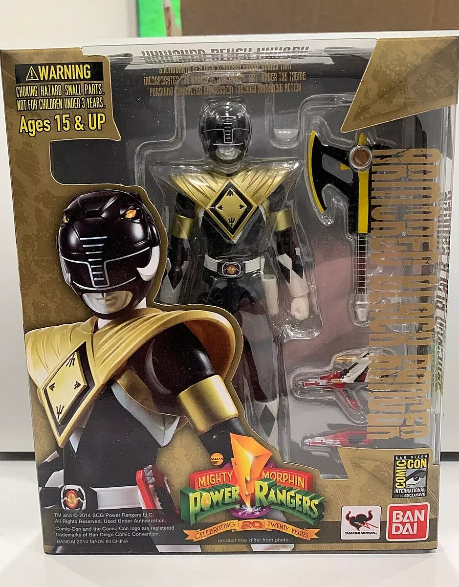 Mighty Morphin Power Rangers S.H. Figuarts SDCC 2014 Armored Black Ranger  SEALED