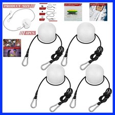 4 Pcs Anchor Buoy Float, High Visibility Small Buoy Float Marker with 51" Bun...