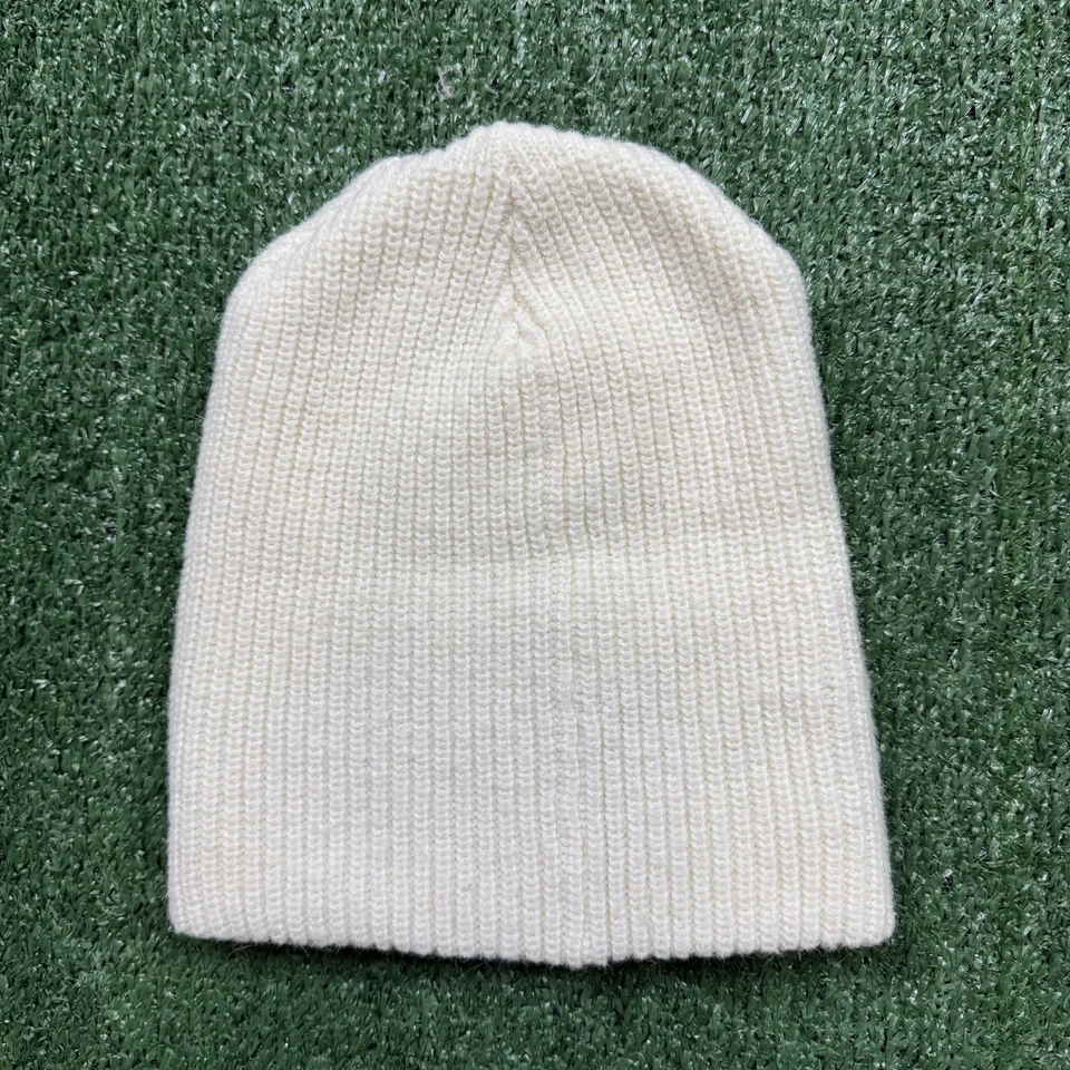 Free People Cable Acanalado Slouchy Gorro Gorro Calavera Gorra Damas Talla Única Blanco Foto 3 de 4