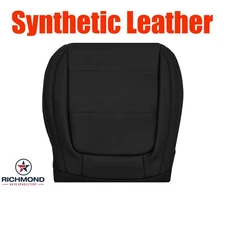 For 2013 2014 Volkswagen Tiguan-Driver Side Bottom Leather Seat Cover Black Perf