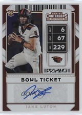 2020 Panini Contenders Draft Picks College Bowl Ticket 6/99 Jake Luton Auto 0c2