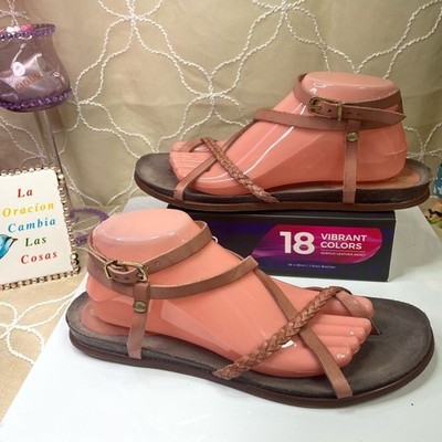 FRED DE LA BRETONIERE sandals tied to  the ankle European size 42/11