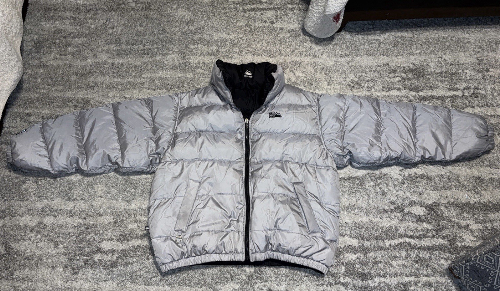 Vintage First Down Reversible Down Filled Puffer … - image 4
