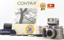 2 Lens MINT w/ Flash Contax G2 35 Film Camera 28mm 90mm f2.8 TLA200 From JAPAN