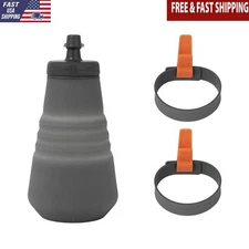 Adventure Ready Collapsible Silicone Breakfast Kit Set 32oz Dispenser & Rings US