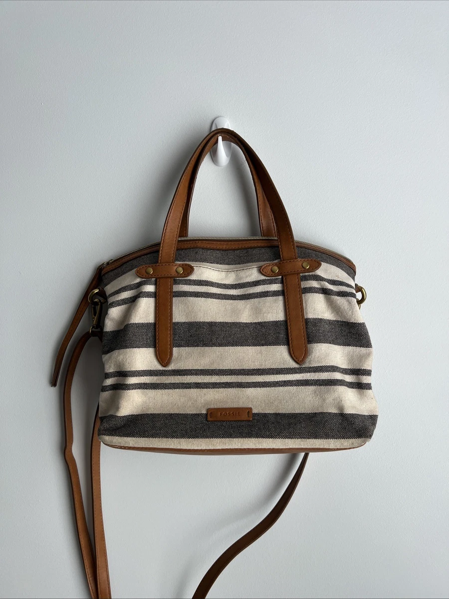 Fossil Satchel/Top Handle Bag Striped Bags & Handbags for Women