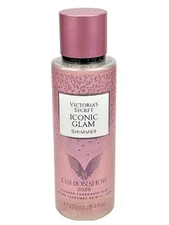 VICTORIA'S SECRET ICONIC GLAM SHIMMER FRAGRANCE BODY MIST SPRAY SPLASH 8.4 oz