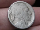 1914 D Buffalo Nickel 5 Cent Piece- Denver, Good Reverse Details