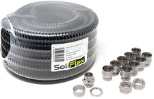 Flexible Metal Cable Trunking 10m Galvanised PVC Coated IP54 10 RRP £55