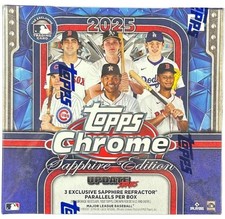 2025 Topps Chrome UPDATE  series SAPPHIRE edition Baseball  Sealed Box