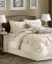 Madison Park Wilma 7-Pc. Queen Comforter Set, Ivory, Queen, NWT