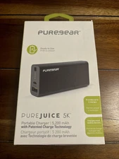 PUREGEAR 5,000 MAH RECHARGEABLE BATTERY PACK - BLACK UNIVERSAL BRAND NEW