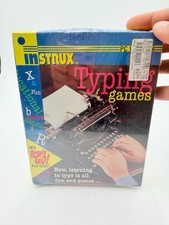 Vintage Instrux Typing Games PC DOS Software Factory Sealed NOS 1990s 3.5 Disk