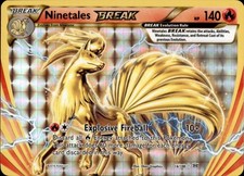 Carta Pokemon Ninetales 016/108 XY Evoluzioni Holo rara rottura
