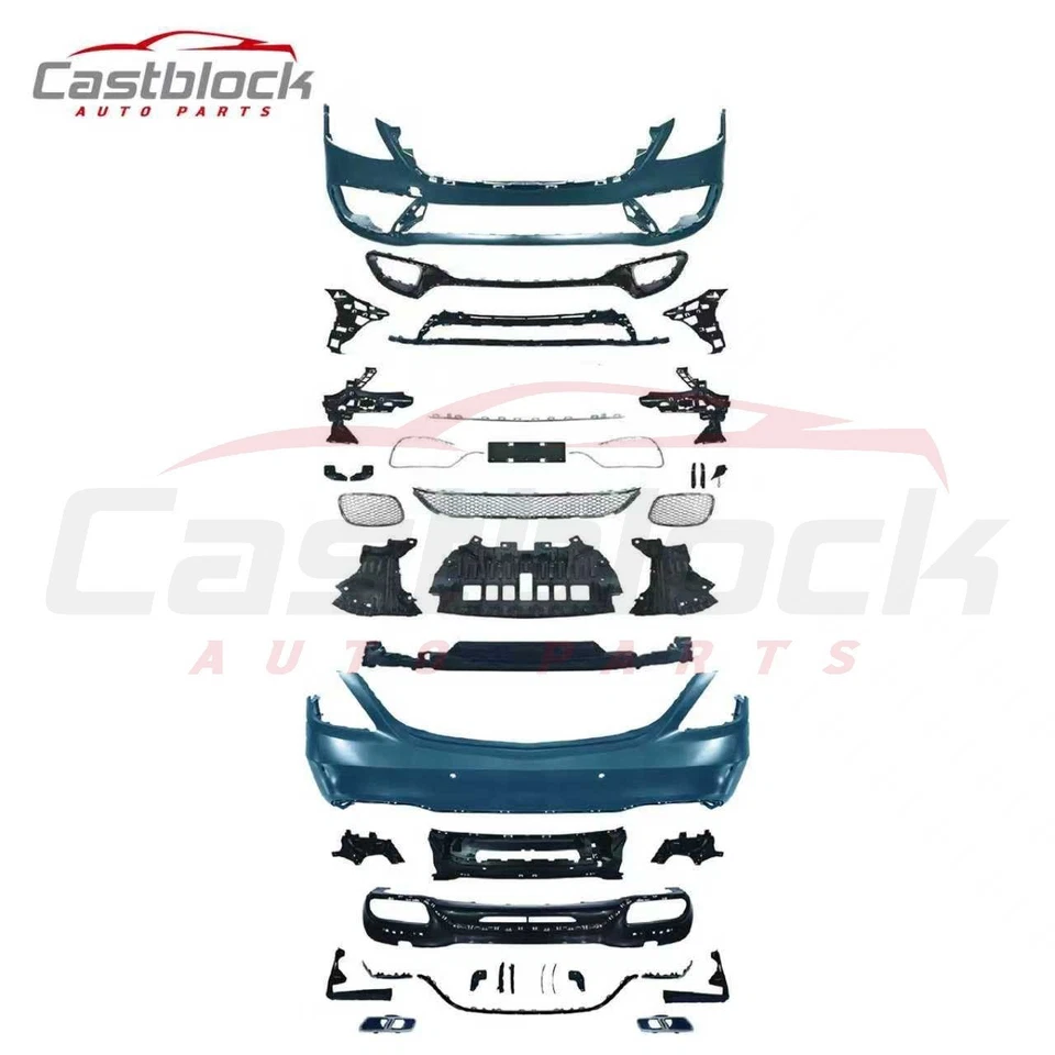 Kit de carrocería de parachoques con luz para Mercedes Benz W222 Clase S 14-17 actualización S65 AMG 18+ Foto 2 de 4