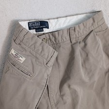 Vintage 90s Polo Ralph Lauren Hammond Pant Mens 38x30 Pleated Preppy Cotton