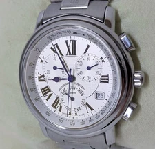 Frederique Constant FC287x3P5/6 Chronograph White Dial Swiss Quartz Men's Watch