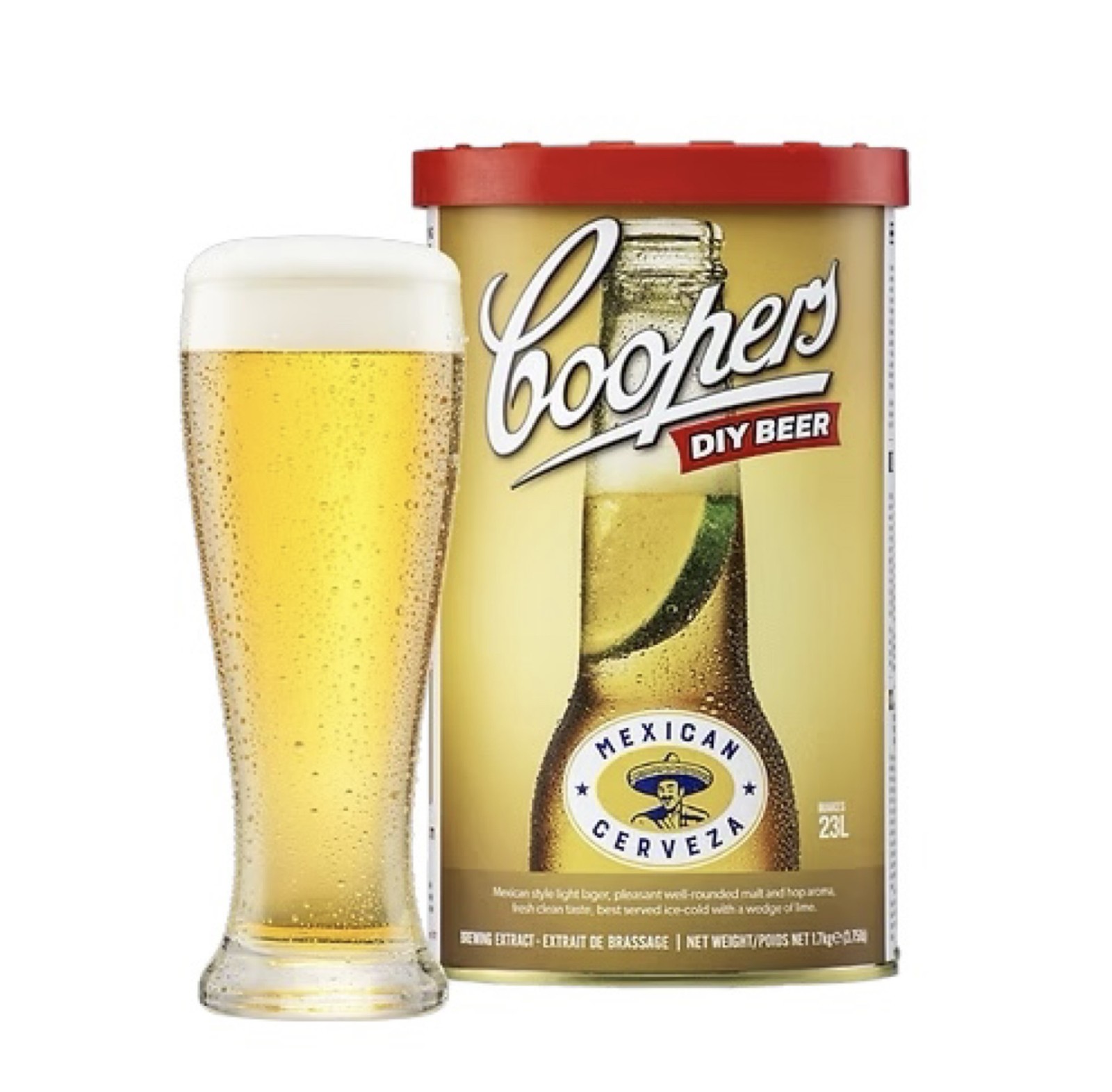 Coopers Mexican Cerveza Beer Kit 40 Pints Homebrew Beer Making Brewing