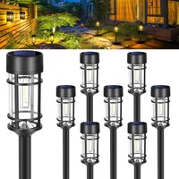 8Pack Led Solarleuchte Solar Leuchten Wasserdichte Solarlampe Gartenleuchten