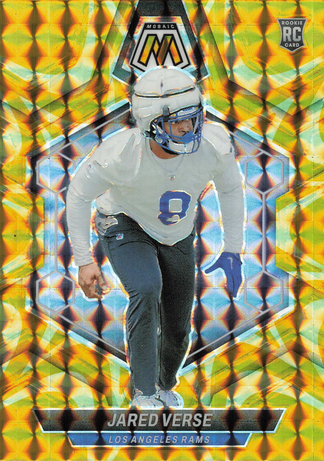 2024 Panini Mosaic #319 Jared Verse Mosaic Reactive Yellow