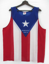 Puerto Rico Flag Mesh Tank Top Men  s XXL Athletic Jersey Style