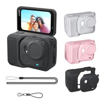Silicone Protective Cover Case +Lanyard for Insta360 Go Ultra Camera Accessories