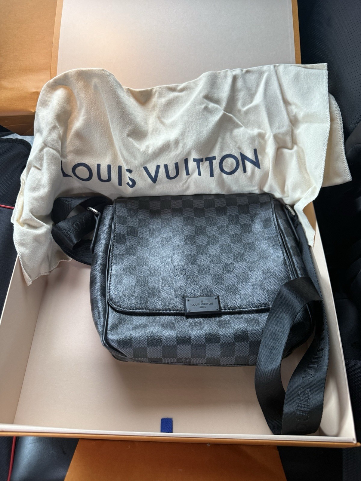 LOUIS VUITTON District PM Damier Graphite Crossbody Messenger Bag