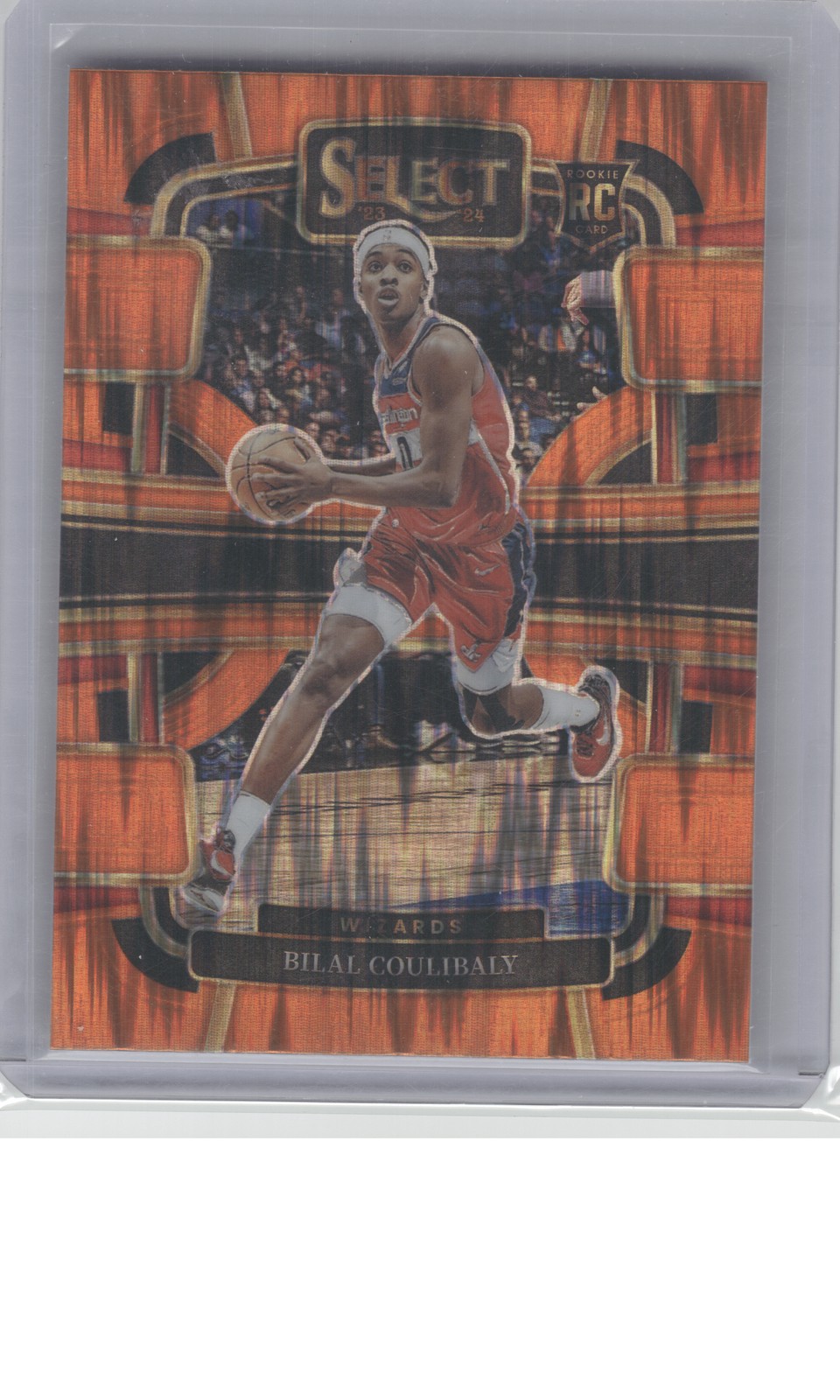 2023-24 Panini Select #97 Bilal Coulibaly Orange Flash Prizms B3R2C63