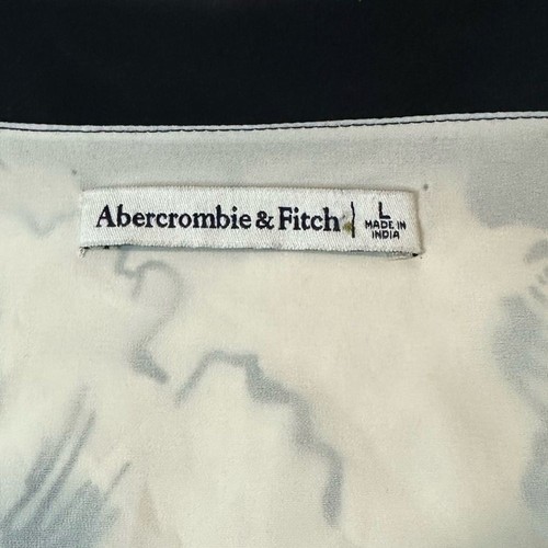NEU Abercrombie & Fitch Wickelkleid Größe L creme schwarz - Bild 6 von 8