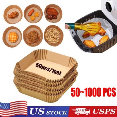 New Air Fryer Disposable Paper Liner Non-stick Baking Oil-proof Liners Square