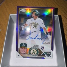 ⚾ 2023 Topps Chrome Baseball Rookie Purple Auto #90A-JDI Jordan DIAZ #/250 ⚾